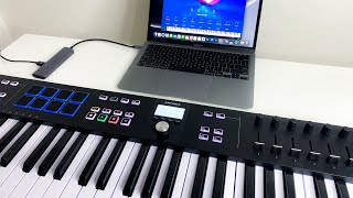 UNBOXING ARTURIA KEYLAB ESSENTIAL 61 MK3  BLACK 🎹 [upl. by Fasta486]