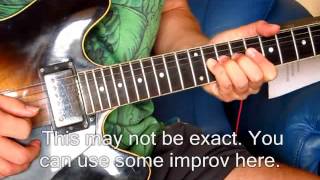 Grand Funk Railroad Footstompin Music Guitar Solo Lesson [upl. by Koetke]