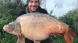 Coking farm Oak lake 40LB CARP CAUGHT HUGE CARP [upl. by Attenol]