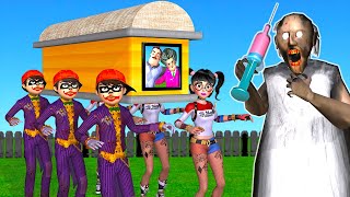 Scary Teacher 3D  NickJoker and Tani Harley Quinn Troll Miss T vs Hello Neighbors Bicycle Wheel [upl. by Otsuj]