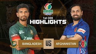 Bangladesh vs Afghanistan Highlights  1st ODI  Afghanistan tour of Bangladesh 2022 [upl. by Carin]