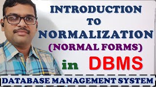 INTRODUCTION TO NORMALIZATION IN DBMS  NORMAL FORMS  1NF 2NF 3NF BCNF 4NF amp 5NF  DBMS [upl. by Glennie]