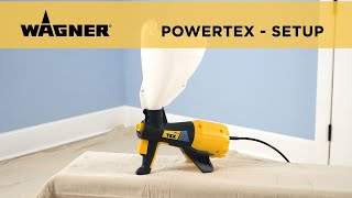 Wagner PowerTex Texture Sprayer Setup [upl. by Rabma562]