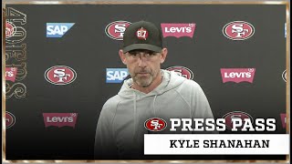 Kyle Shanahan Highlights Key Performers from Week 13 vs Eagles  49ers [upl. by Kendrah106]