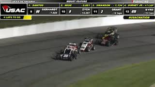 HIGHLIGHTS USAC Midget Special Event  Lucas Oil Raceway  8142021 [upl. by Feodor984]