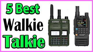 TOP 5 Best Walkie Talkie Review 2024 [upl. by Carmita]