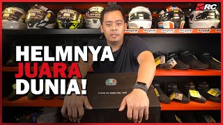 AGV Corsa Joan Mir 2019 Helmnya Sang JUARA DUNIA  RC Unboxing [upl. by Aerona464]