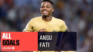 ALL GOALS Ansu Fati LALIGA [upl. by Llerrac]