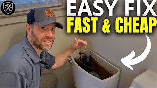 How to Quickly FIX a Running Toilet with push button [upl. by Amliw927]