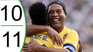 Ronaldinho Team vs Roberto Carlos Team  Extended Highlights amp Goals  The Beautiful Game 2022 [upl. by Samale]