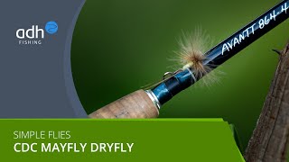 adhfishing TV  Simple Flies  CDC Mayfly  Maifliege Trockenfliege [upl. by Moyna]