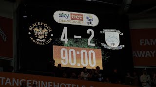 Blackpool v Preston North End  42 Close to Away Stand Reactions Goal Highlights Bad Language [upl. by Faydra63]