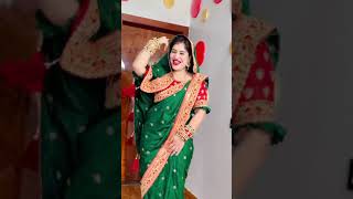 sarita darak dance in green saree ❤️ Follow me on Instagram — Daraksarita Shorts saritadarak [upl. by Ardnauqal]