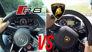 AUDI R8 vs Lamborghini Huracán  SoundSpeed Review [upl. by Cissie287]