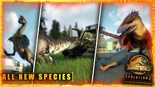 INSANE NEW ANIMATIONS ALL NEW DINOSAURS SHOWCASE  Jurassic World Evolution 2 [upl. by Warner]