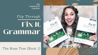 HONEST REVIEW  FIX IT GRAMMAR THE NOSE TREE BOOK 1  FLIP THROUGH [upl. by Adiam]