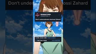 Dont underestimate Androssi Zahard  shorts anime [upl. by Weisman750]