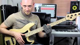 Slap Bass Lesson  BeginnerIntermediate  with Scott Devine L74 [upl. by Otirecul]