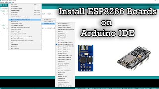 How to install ESP8266 boards on Arduino IDE  IOT [upl. by Barolet]