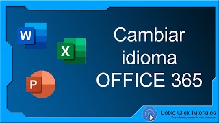 🌍 Cómo cambiar el IDIOMA en WORD Office 365  DobleClickTutoriales [upl. by Inimod669]