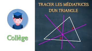 Les médiatrices dun triangle [upl. by Idrahs]