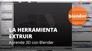 La herramienta Extruir en Blender [upl. by Onairam]