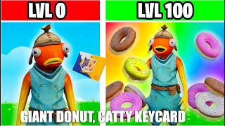 GUIDE DONUT TYCOON MAP CREATIVE FORTNITE  GIANT DONUT CATTY CORNER KEYCARD amp DONUTS COLLECTION [upl. by Bacon]