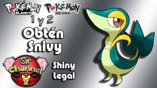 Obtener a Snivy Shiny Legal para Pokemon Blanco Negro Black White 1 y 2 [upl. by Asilet370]