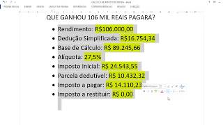 Como calcular Imposto de Renda Na Prática [upl. by Wiburg]