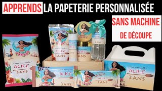 PAPETERIE PERSONNALISÉE SANS MACHINE DE DÉCOUPE  CAPRISUN PERSONNALISÉ  KINDER BUENO PERSONNALISÉ [upl. by Azal]