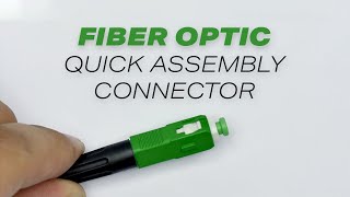 Fiber optic quickassembly connector Ultimode ESC925T [upl. by Esydnac]