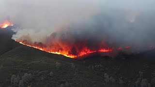 Mendocino Complex wildfire becomes largest in state history [upl. by Sorazal]