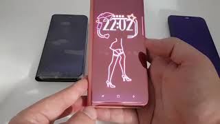 Scan QR code to install Kview APP for Clear View Flip Cover Samsung Galaxy case S9 PLUS [upl. by Prakash]