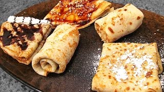 5 tipos de relleno para crepes [upl. by Naval]