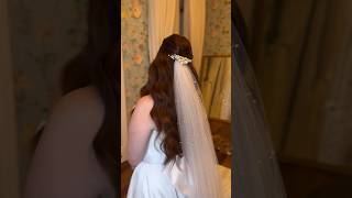 Penteado SEMI PRESO em NOIVA  HALF UP hairstyle for BRIDE  Peinado [upl. by Noryv]