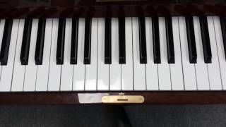 The C Major Scale  Piano  One Octave [upl. by Reede]