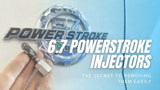 Ford 67 Powerstroke Injector Removal [upl. by Orvas926]