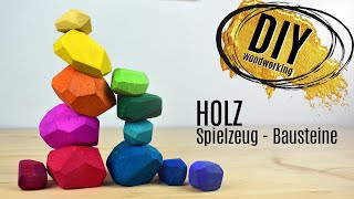 DIY Spielzeug Holz Bausteine [upl. by Glyn]