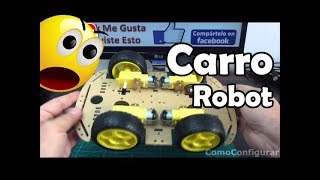 Carro Robot Arduino armado del kit Robot 4x4 [upl. by Melita]