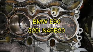 BMW E90 320i N46B20 ENGINE TOP OVERHAUL [upl. by Suchta298]