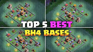 Best Bh4 base layout with linkTop5 New builder hall 4 bases [upl. by Krigsman]