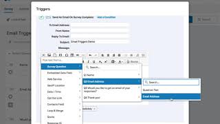 Qualtrics Send Automatic Email When Form is Submitted Email Trigger [upl. by Shakti]