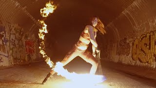 Underground Fire Rope Dart Dance Performance All One Take [upl. by Starling]