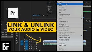 Link and Unlink Your Audio and Video in Premiere Pro [upl. by Schroer581]