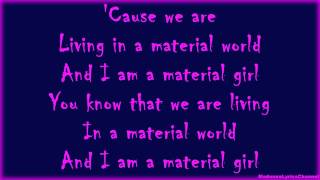 Madonna  Material Girl Lyrics On Screen [upl. by Seluj]