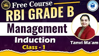 RBI GRADE B Free Course  Management  Introduction  Class 1  CivilsTap [upl. by Afital]