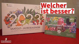 Jahreskalender mit Samen Saatgut Kalender  Das ideale Weihnachtsgeschenk für Gartenfreunde 2023 [upl. by Frederik]