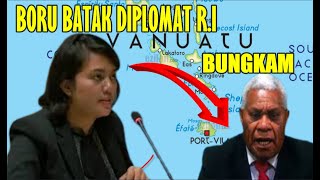 BANGGA  BORU BATAK DIPLOMAT MUDA RI SILVANY PASARIBU BUNGKAM PM VANUATU DALAM SIDANG PBB [upl. by Keynes]