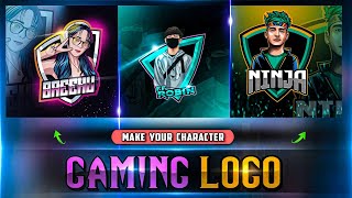 Make Your Character Gaming Logo in Picsart  Gaming Logo Kaise Banaya [upl. by Micheline]