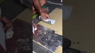 ⚡⚡ Khaju Katli Making Process ⚡⚡ shorts telugufoodie esangathulu streetfood foodie omelette [upl. by Enilada]